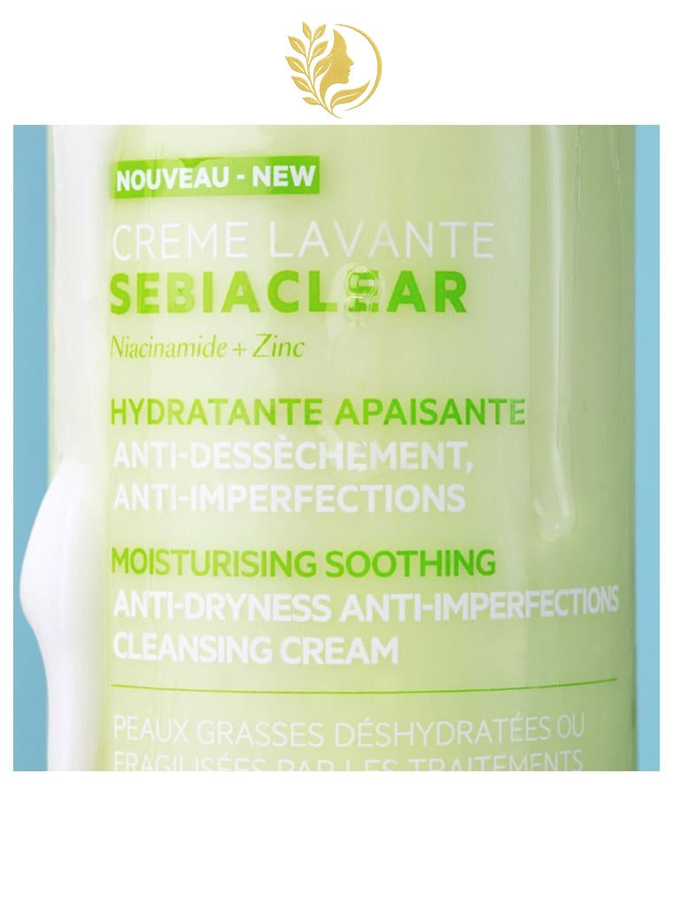 SVR SEBIACLEAR CRÈME LAVANTE HYDRATANTE APAISANTE ANTI-DESSÈCHEMENT ANTI-IMPERFECTIONS - 200 & 400 ML -