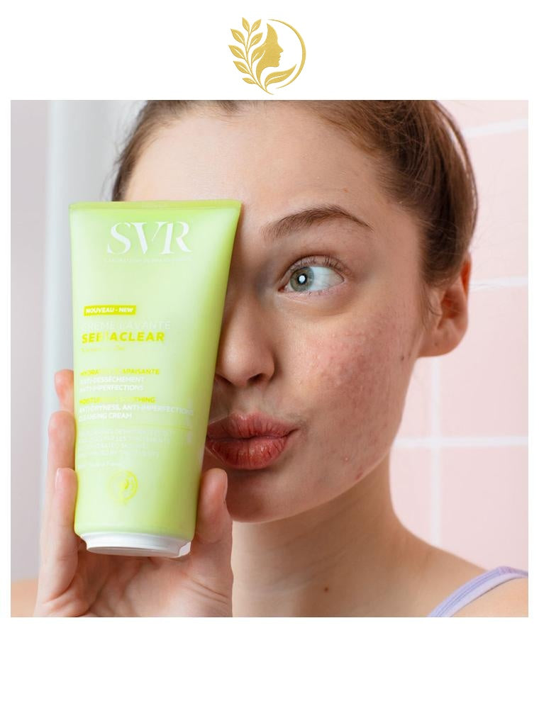 SVR SEBIACLEAR CRÈME LAVANTE HYDRATANTE APAISANTE ANTI-DESSÈCHEMENT ANTI-IMPERFECTIONS - 200 & 400 ML -