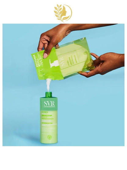 SVR SEBIACLEAR CRÈME LAVANTE HYDRATANTE APAISANTE ANTI-DESSÈCHEMENT ANTI-IMPERFECTIONS - 200 & 400 ML -