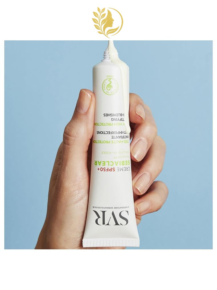 SVR SEBIACLEAR CRÈME SPF50+ PROTÈGE ET CORRIGE LES PEAUX GRASSES À IMPERFECTIONS. MATIFIANTE - 40 ML -