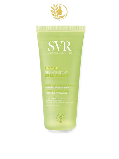 SVR SEBIACLEAR GEL MOUSSANT NETTOYANT SANS SAVON PURIFIANT ET DÉSINCRUSTANT - 200 & 400 ML -