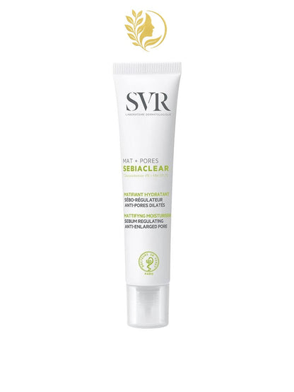 SVR SEBIACLEAR MAT+PORES MATIFIANT HYDRATANT SÉBO-RÉGULATEUR ANTI-PORES DILATÉS - 40 ML -