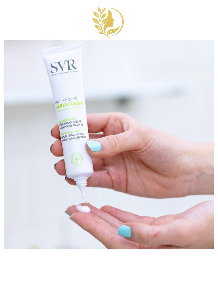 SVR SEBIACLEAR MAT+PORES MATIFIANT HYDRATANT SÉBO-RÉGULATEUR ANTI-PORES DILATÉS - 40 ML -