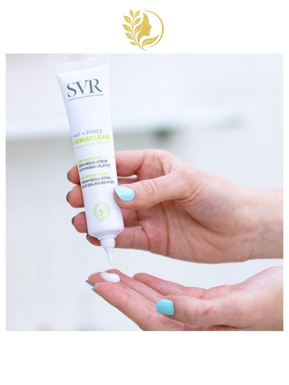 SVR SEBIACLEAR MAT+PORES MATIFIANT HYDRATANT SÉBO-RÉGULATEUR ANTI-PORES DILATÉS - 40 ML -