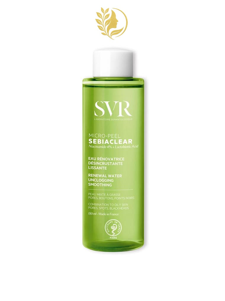 SVR SEBIACLEAR MICRO-PEEL EAU RÉNOVATRICE, DÉSINCRUSTANTE, LISSANTE - 150 ML -