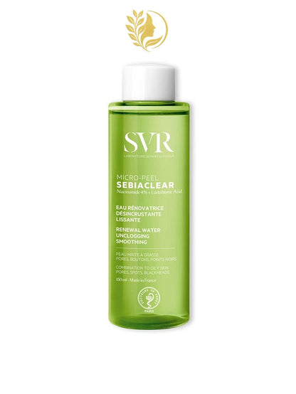 SVR SEBIACLEAR MICRO-PEEL EAU RÉNOVATRICE, DÉSINCRUSTANTE, LISSANTE - 150 ML -