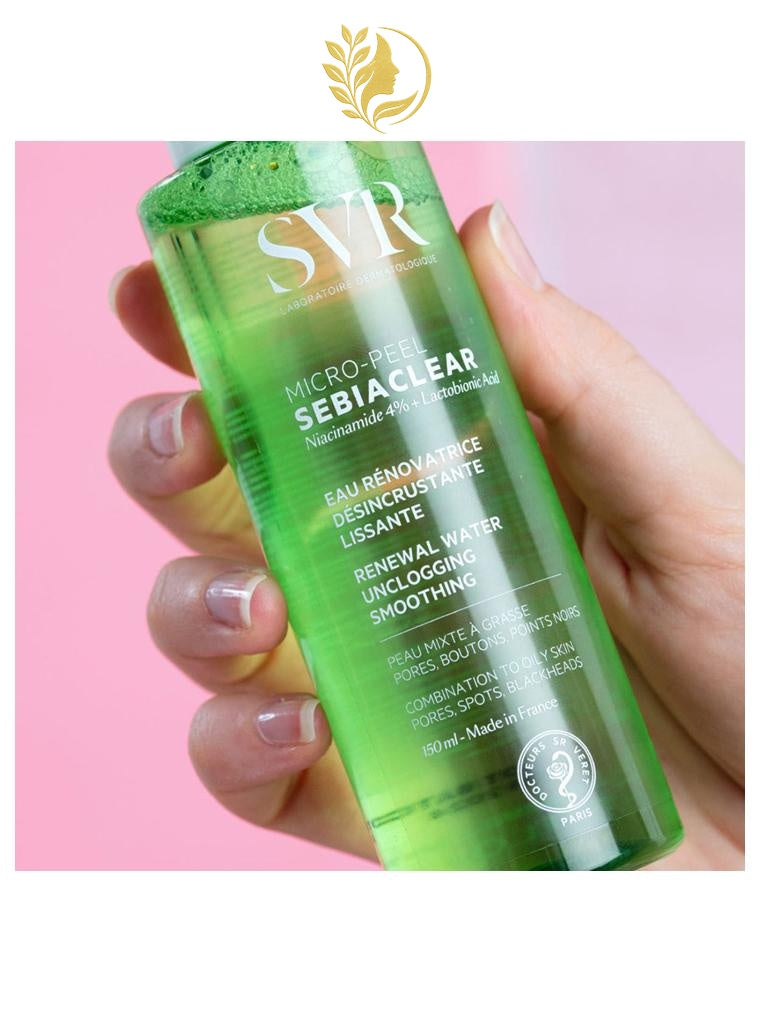 SVR SEBIACLEAR MICRO-PEEL EAU RÉNOVATRICE, DÉSINCRUSTANTE, LISSANTE - 150 ML -