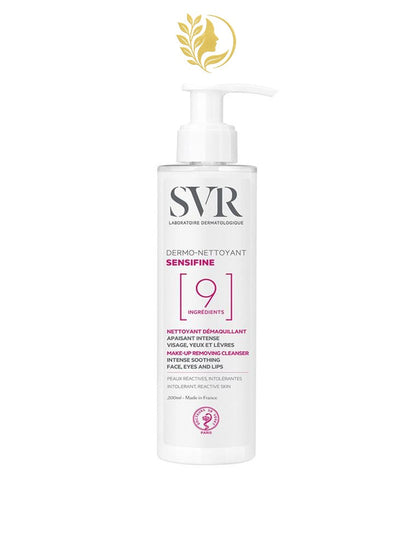 SVR SENSIFINE DERMO-NETTOYANT - NETTOYANT DÉMAQUILLANT APAISANT INTENSE VISAGE, YEUX ET LÈVRES - 200 ML -