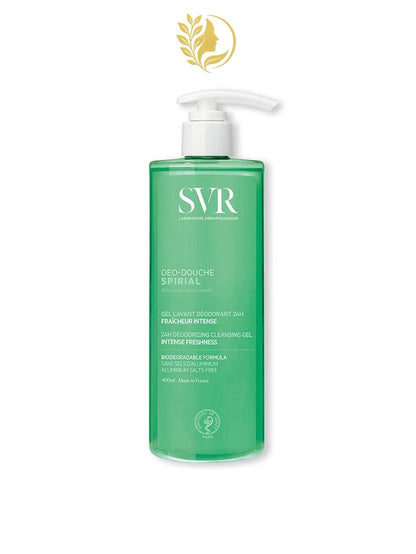 SVR SPIRIAL DÉO-DOUCHE GEL LAVANT DÉODORANT FRAÎCHEUR INTENSE - 200 & 400 ML -