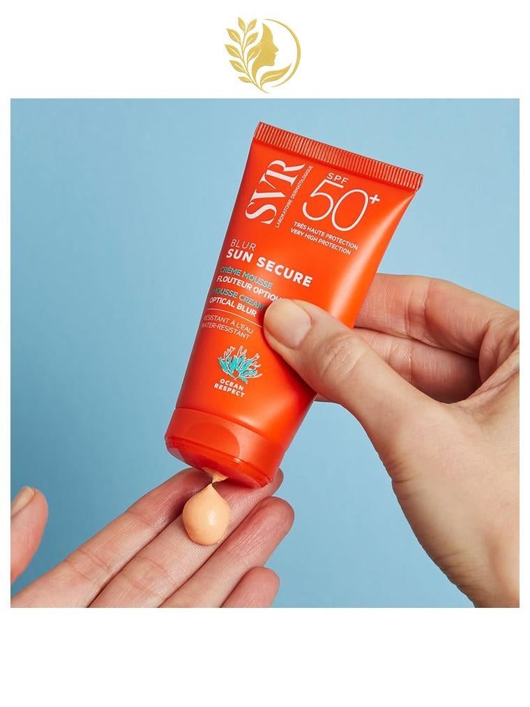 SVR SUN SECURE BLUR SPF50 CRÈME MOUSSE FLOUTEUR OPTIQUE SPF50 - 50 ML -