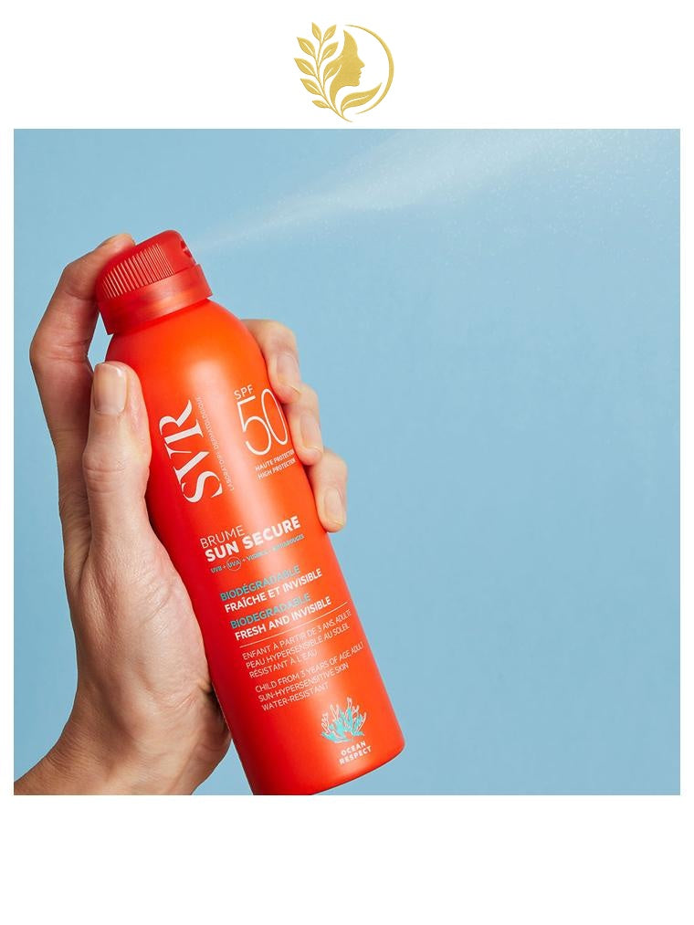 SVR SUN SECURE BRUME BIODÉGRADABLE FRAÎCHE ET INVISIBLE SPF50 - 200 ML -
