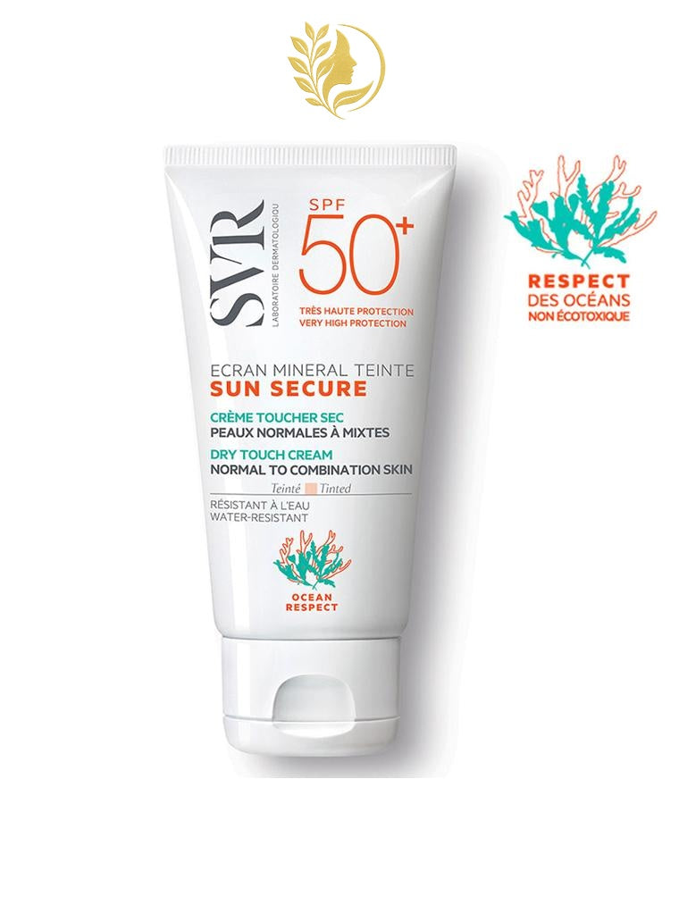 SVR SUN SECURE ÉCRAN MINÉRAL TEINTÉ PEAUX NORMALES À MIXTES - 60 G -
