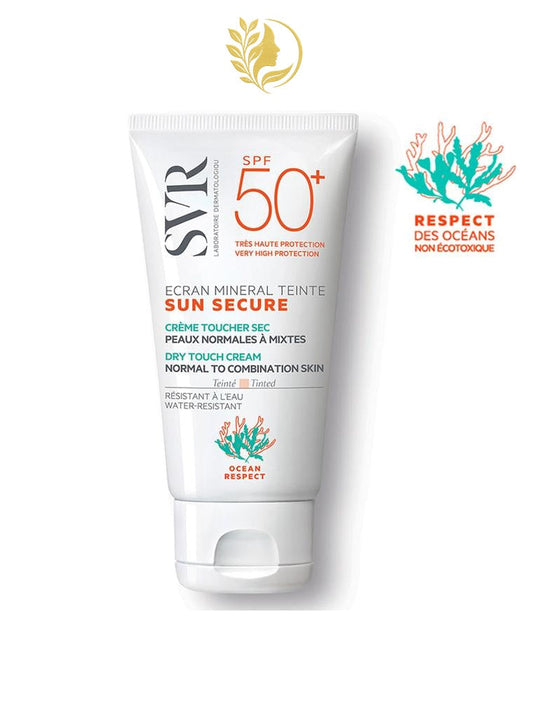 SVR SUN SECURE ÉCRAN MINÉRAL TEINTÉ PEAUX NORMALES À MIXTES - 60 G -