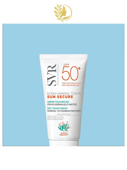 SVR SUN SECURE ÉCRAN MINÉRAL TEINTÉ PEAUX NORMALES À MIXTES - 60 G -