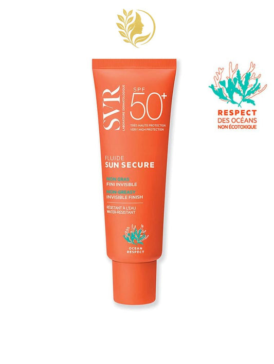 SVR SUN SECURE FLUIDE SPF50+ FLUIDE NON GRAS FINI INVISIBLE SPF50+ - 50 ML -