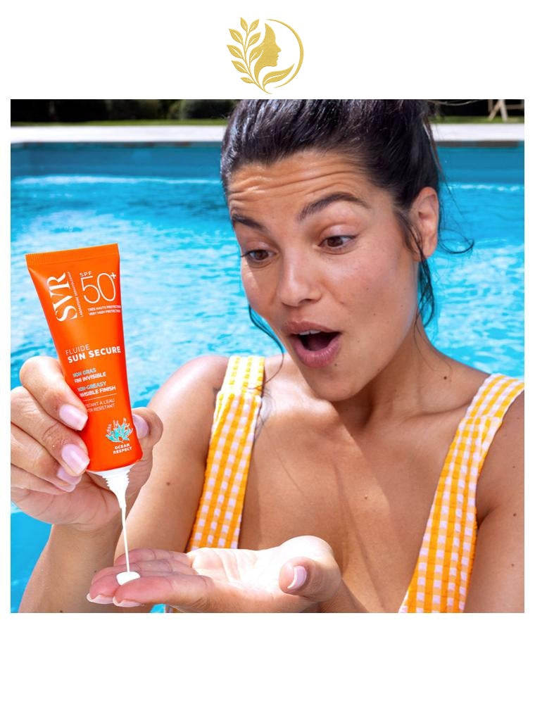 SVR SUN SECURE FLUIDE SPF50+ FLUIDE NON GRAS FINI INVISIBLE SPF50+ - 50 ML -
