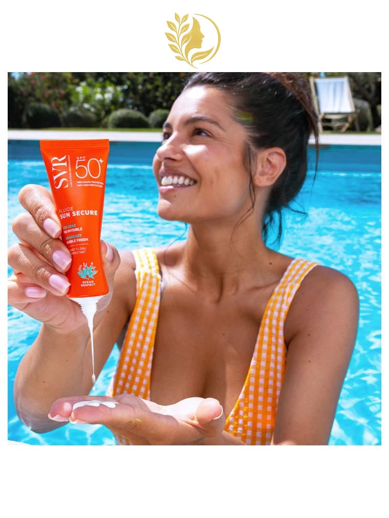 SVR SUN SECURE FLUIDE SPF50+ FLUIDE NON GRAS FINI INVISIBLE SPF50+ - 50 ML -