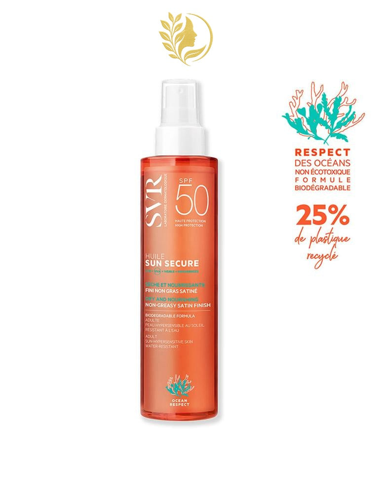 SVR SUN SECURE HUILE BIODÉGRADABLE SÈCHE FINI SATINÉ SPF50 - 200 ML -