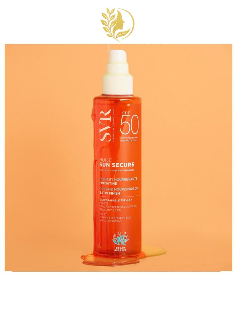 SVR SUN SECURE HUILE BIODÉGRADABLE SÈCHE FINI SATINÉ SPF50 - 200 ML -