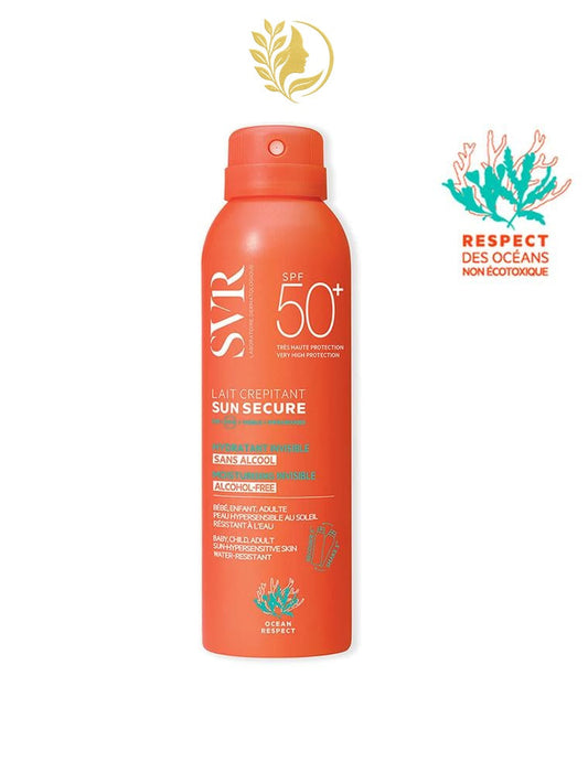 SVR SUN SECURE LAIT CRÉPITANT SPF50+ LAIT BIODÉGRADABLE HYDRATANT SPF50+ - 200 ML -