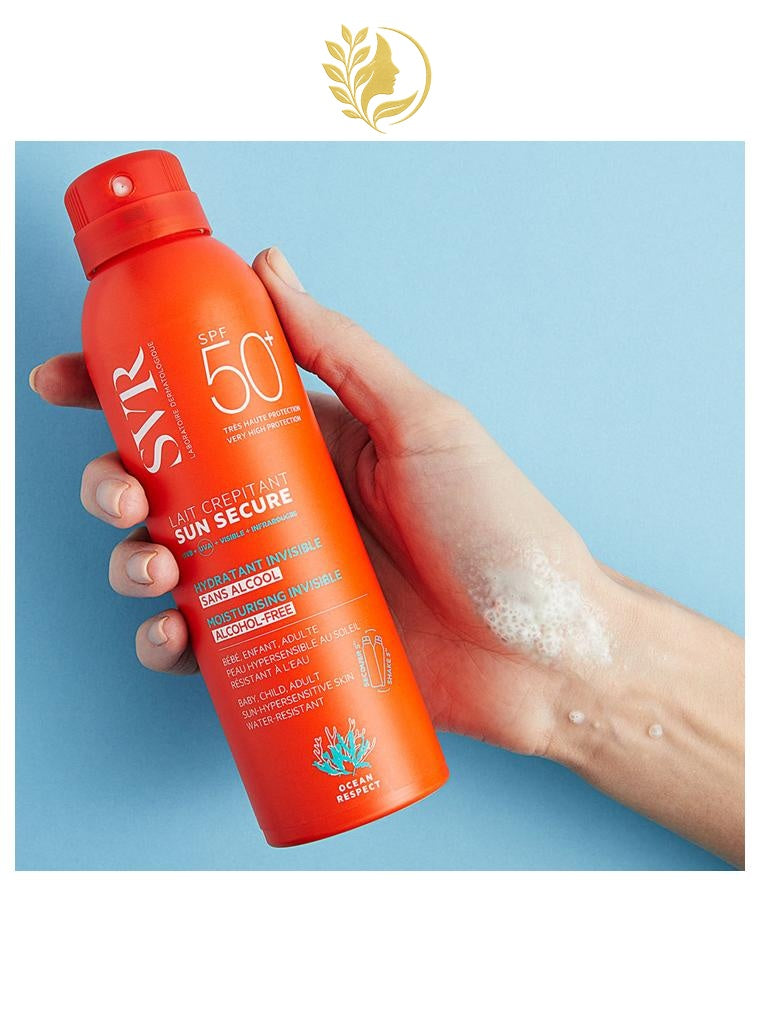 SVR SUN SECURE LAIT CRÉPITANT SPF50+ LAIT BIODÉGRADABLE HYDRATANT SPF50+ - 200 ML -