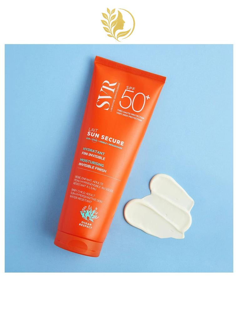SVR SUN SECURE LAIT SPF50+ LAIT BIODÉGRADABLE HYDRATANT SPF50+ - 100 & 250 ML -