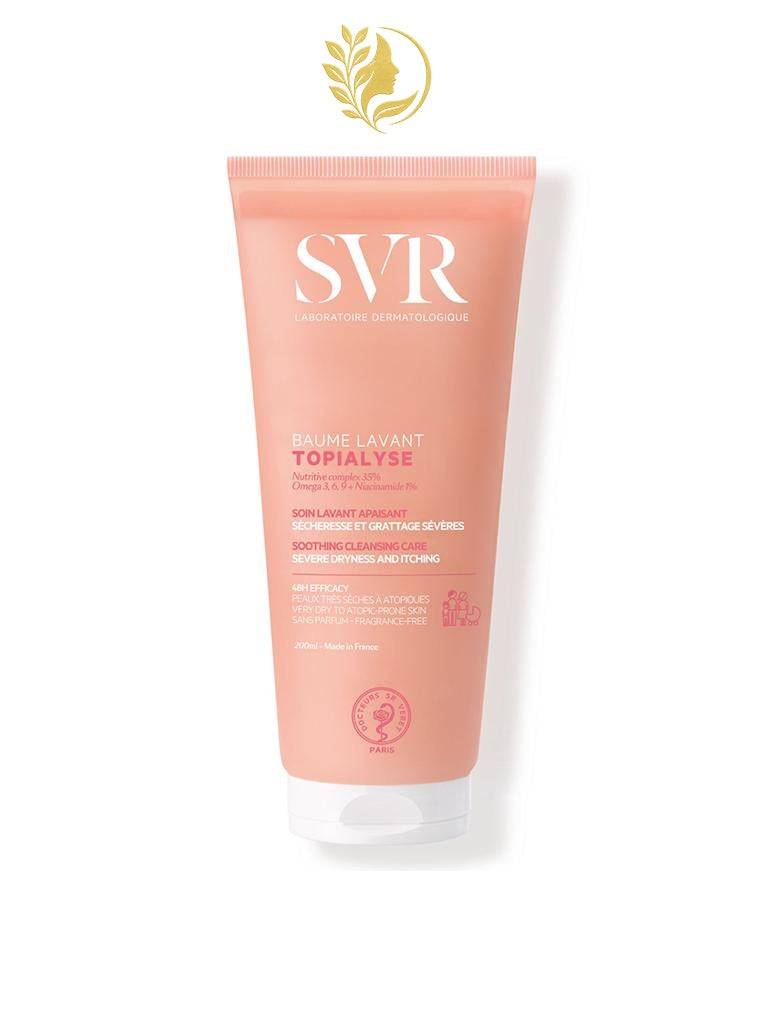 SVR TOPIALYSE BAUME LAVANT - SOIN LAVANT APAISANT SÉCHERESSE ET GRATTAGE SÉVÈRES - PEAUX TRÈS SÈCHES À ATOPIQUES - 200 ML -