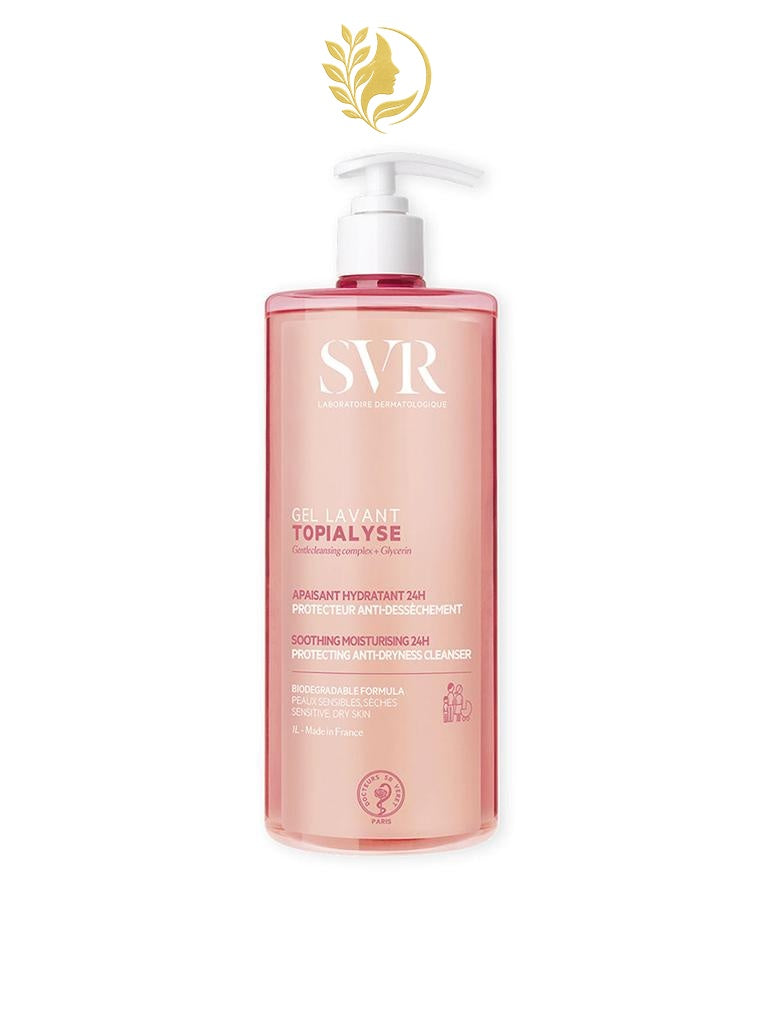 SVR TOPIALYSE GEL LAVANT - APAISANT HYDRATANT 24H PROTECTEUR ANTI-DESSÈCHEMENT - 200 , 400 ML & 1L -