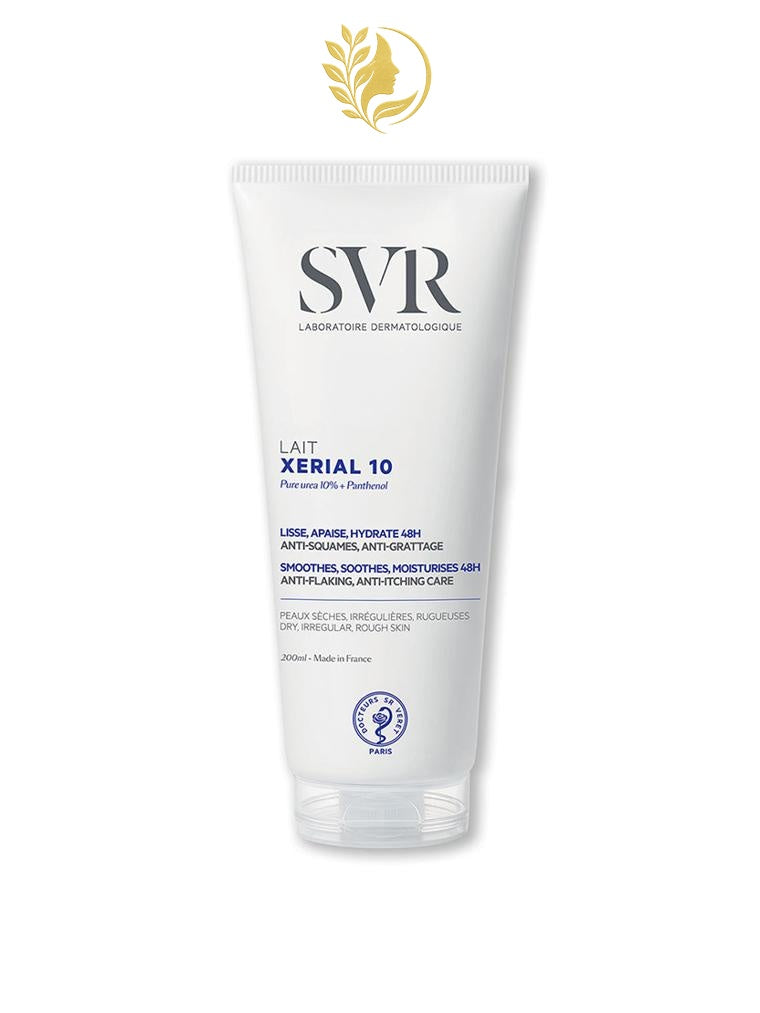 SVR XERIAL 10 LAIT CORPS HYDRATANT 24H LISSANT ANTI-SQUAMES CONFORT INTENSE - 200 ML -