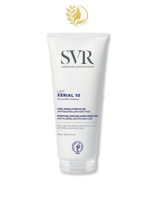 SVR XERIAL 10 LAIT CORPS HYDRATANT 24H LISSANT ANTI-SQUAMES CONFORT INTENSE - 200 ML -