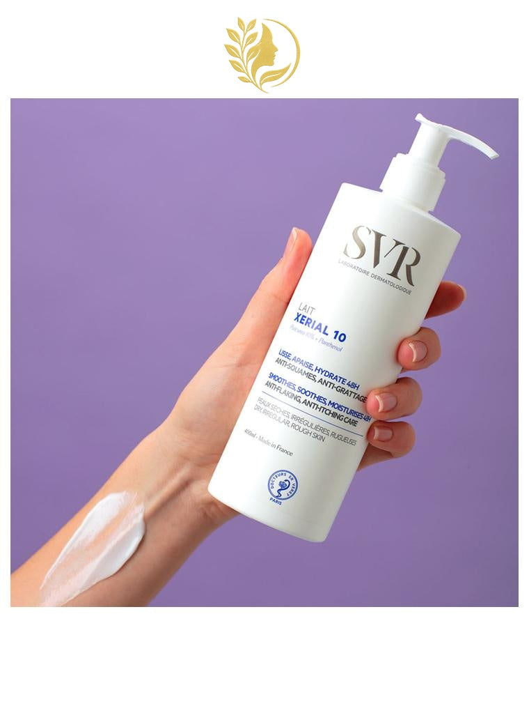 SVR XERIAL 10 LAIT CORPS HYDRATANT 24H LISSANT ANTI-SQUAMES CONFORT INTENSE - 200 ML -