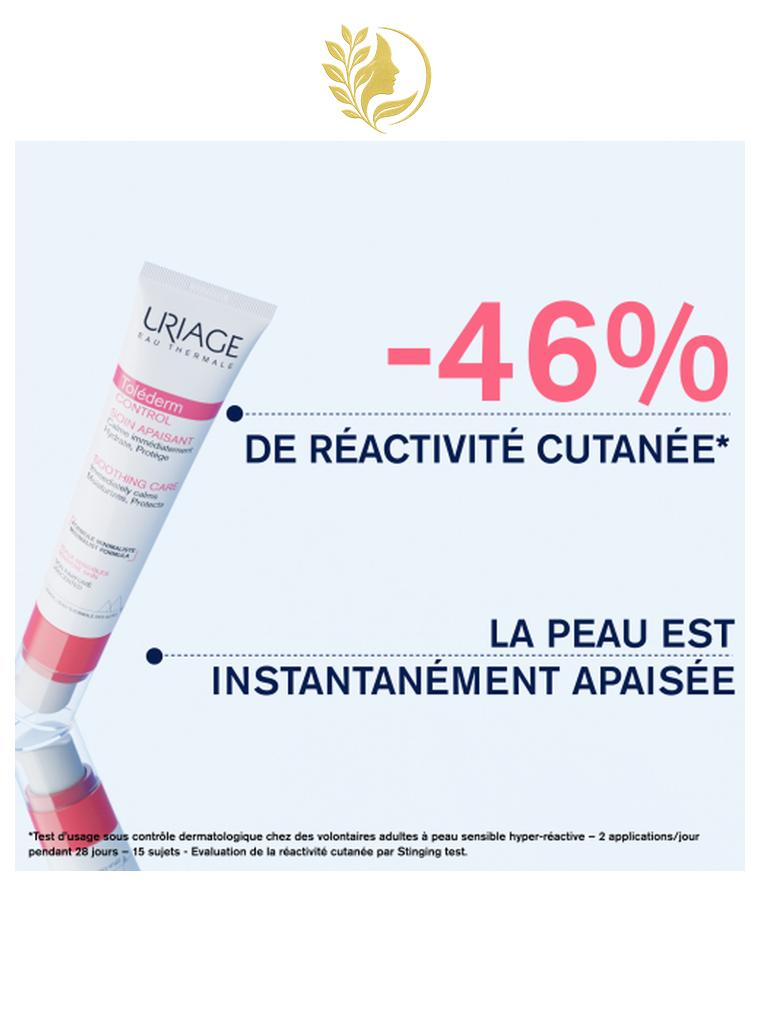 URIAGE TOLÉDERM CONTROL - SOIN CALMANT  CALME IMMÉDIATEMENT, HYDRATE, PROTÈGE - 40 ML -