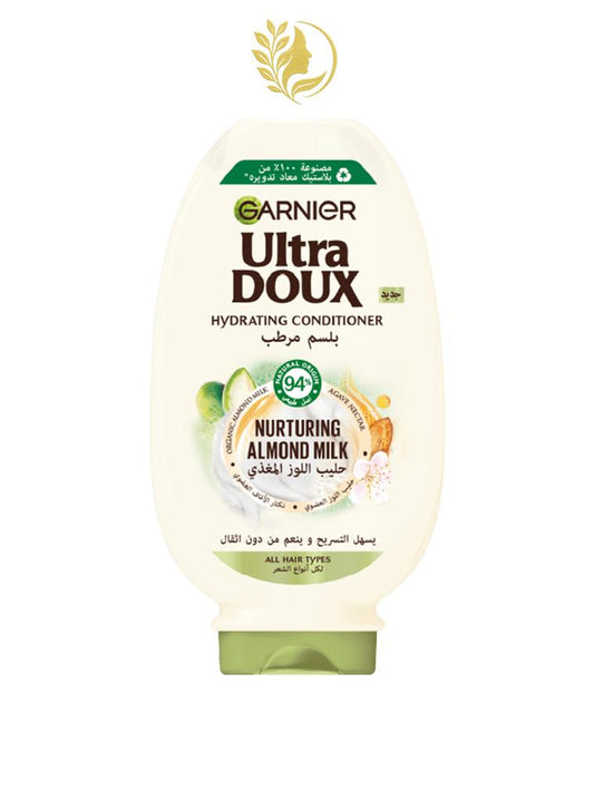 GARNIER ULTRA DOUX LAIT D'AMANDE APRÈS-SHAMPOOING HYDRATANT - 360 ML -