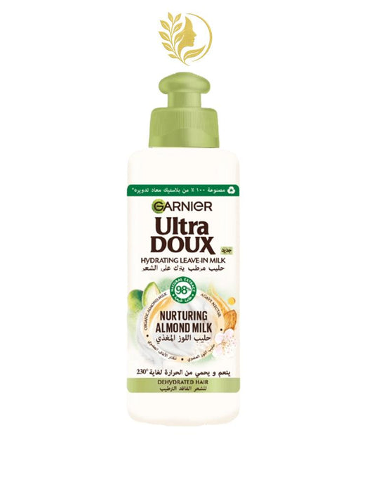 GARNIER ULTRA DOUX LAIT D'AMANDE LAIT SANS RINÇAGE HYDRATANT - 200 ML -