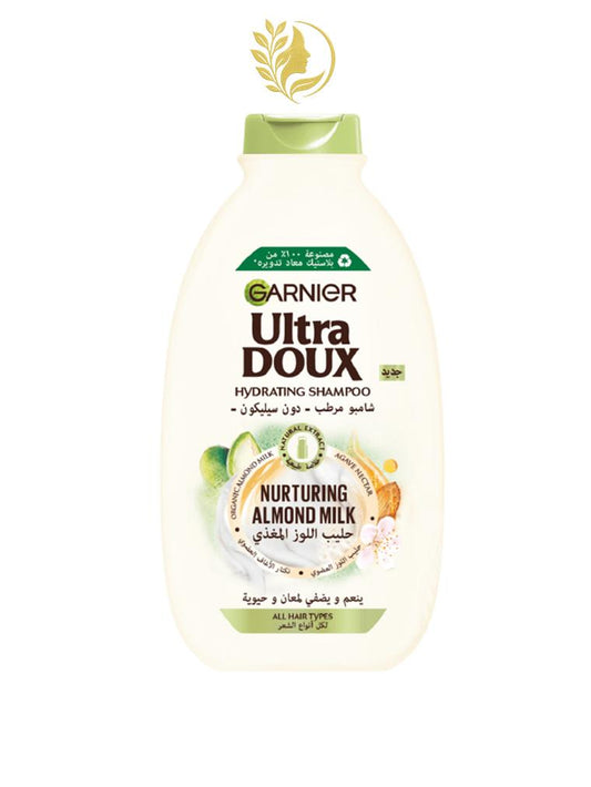 GARNIER ULTRA DOUX LAIT D'AMANDE SHAMPOOING HYDRATANT - 200, 400 & 600 ML -