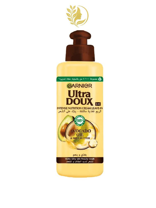 GARNIER ULTRA DOUX AVOCAT ET BEURRE DE KARITÉ SOIN SANS RINÇAGE - 200 ML -