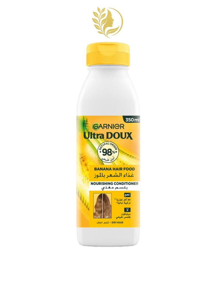 GARNIER ULTRA DOUX HAIR FOOD BANANE APRÈS-SHAMPOOING NOURRISANT POUR CHEVEUX SECS - 350 ML -