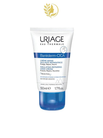 URIAGE BARIÉDERM-CICA CRÈME MAINS ISOLANTE RÉPARATRICE  ISOLE, RÉPARE - RÉSISTANT À L'EAU - 50 ML -
