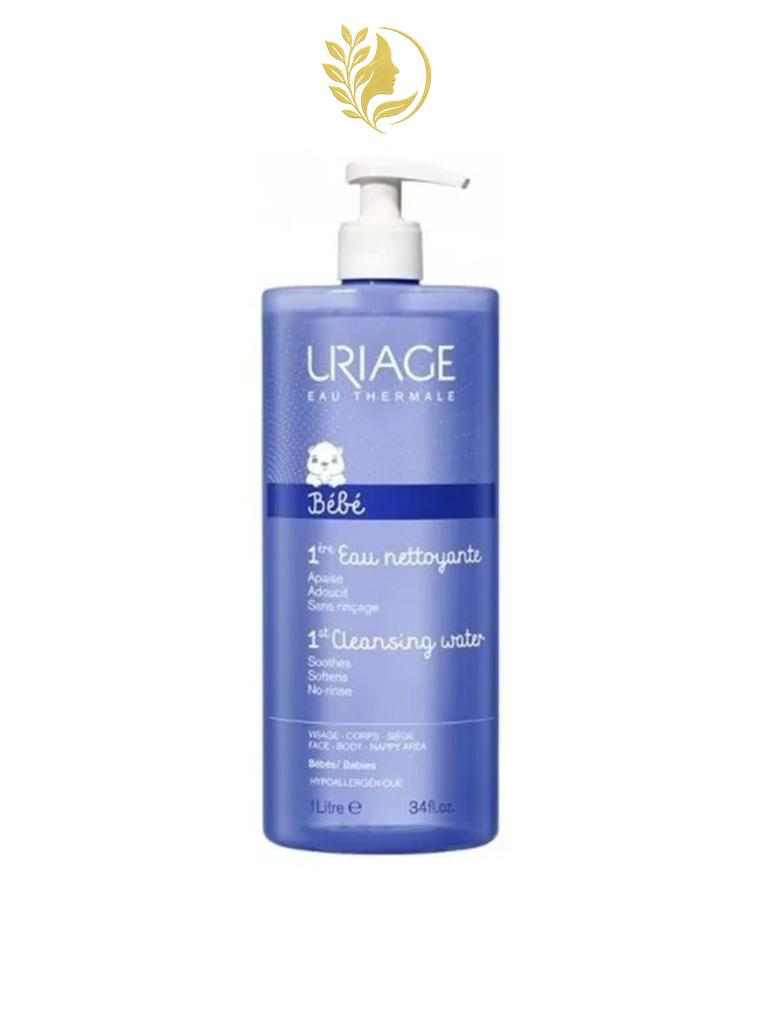URIAGE BÉBÉ - 1ÈRE EAU NETTOYANTE POUR LA TOILETTE DE BÉBÉ - SANS RINÇAGE ET SANS SAVON - 500 ML & 1 L -
