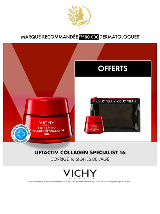 VICHY LIFTACTIV OFFRE TROUSSE COLLAGEN SPECIALIST ANTI AGE JOUR 50 ML + LIFTACTIV 15ML