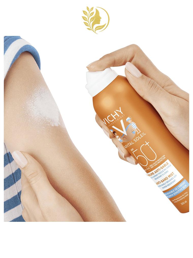 VICHY CAPITAL SOLEIL BRUME ANTI-SABLE POUR ENFANTS SPF 50+ - 200 ML -