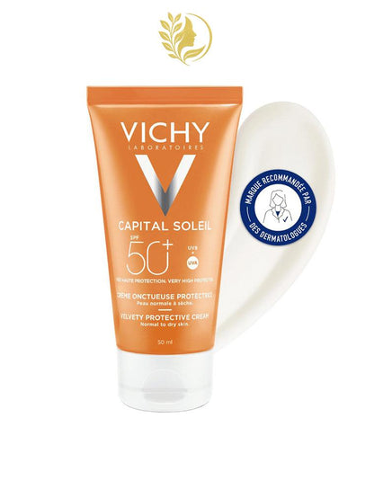 VICHY CAPITAL SOLEIL OFFRE CREME ONCTUEUSE PROTECTRICE PEAU NORMALE A SECHE SPF 50+ - 50 ML - + CAPITAL SOLEIL - 100 ML - OFFERT