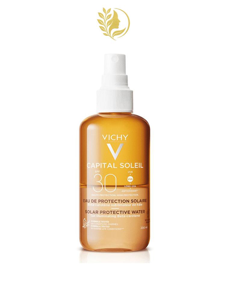 VICHY CAPITAL SOLEIL EAU DE PROTECTION SOLAIRE SPF 30 - HÂLE SUBLIMÉ - 200 ML -