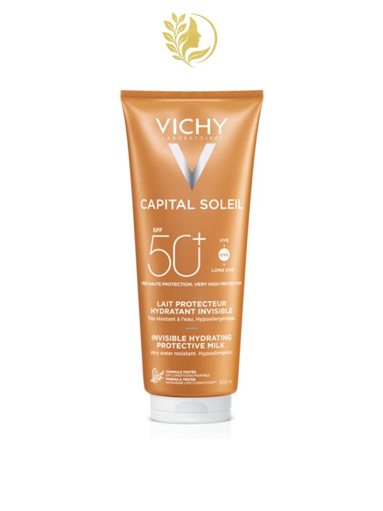 VICHY CAPITAL SOLEIL LAIT HYDRATANT VISAGE ET CORPS SPF50+ - 300 ML -