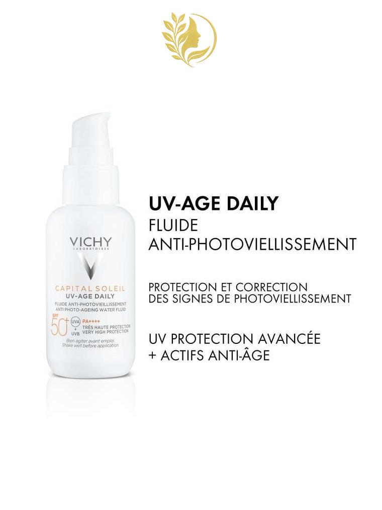 VICHY CAPITAL SOLEIL UV AGE DAILY SPF 50 FLUIDE ANTI PHOTOVIEILLISSEMENT 40 ML