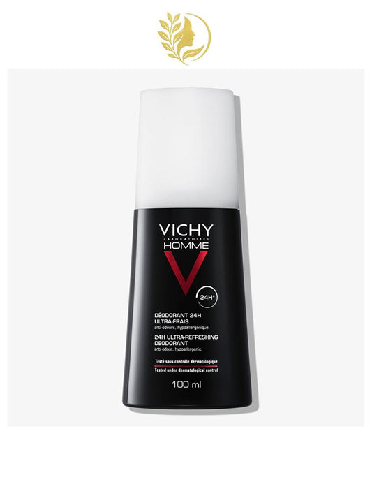 VICHY HOMME DÉODORANT ULTRA-FRAIS - AÉROSOL ANTITRANSPIRANT 24 HEURES - 100 ML -