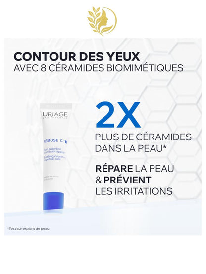 URIAGE XEMOSE C8+ - SOIN PALPÉBRAL NOURRISSANT APAISANT  ANTI-GRATTAGE, SOULAGE IMMÉDIATEMENT, ANTI-RECHUTE 48H - 15 ML -