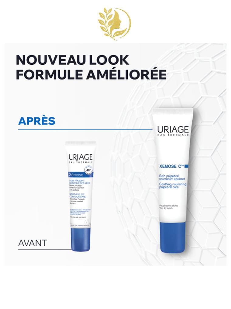 URIAGE XEMOSE C8+ - SOIN PALPÉBRAL NOURRISSANT APAISANT  ANTI-GRATTAGE, SOULAGE IMMÉDIATEMENT, ANTI-RECHUTE 48H - 15 ML -